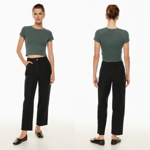 Wilfred Pants - Wilfred Free Aritzia Brennan Pant in Black - Size 10